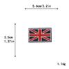 Bordado de Computadora Insignia de Bandera Británica, Americana y Australiana Parche Bordado para Chaqueta de Plumas Parche Hecho a Mano DIY