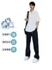 Conjunto de Duas Peças Masculino de Verão Fino Estiloso Soltinho Camisa e Calça Combinando Fresco Seda de Gelo Secagem Rápida