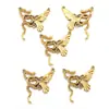 Acessórios DIY em liga cobra enrolada borboleta animal pingente liga prata brilhante cobra borboleta colar pulseira grampo de cabelo material