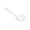 Cuchara grande desechable de plástico para llevar, empaque de comida para llevar, olla caliente, sopa, pescado encurtido, comercial, mango largo, cuchara grande, material de PP
