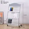 Yinghao Arte em Ferro Porta-Revistas Porta-Jornais Porta-Documentos Prateleira de Exposição para Armazenamento Porta-Folhetos Livros Suporte Simples de Chão para Página Única