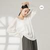 Jersey Suéter Suelto Camiseta Top Multiestilo Top de Manga Larga Color Sólido Combinable Ropa de Mujer