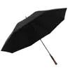 Sombrilla de Golf Automática con Mango de Madera, Sombrilla Grande para el Sol, Reforzada y Resistente, Resistente a la Tormenta, Sombrilla de Negocios Doble para Persona