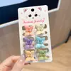 Clip de moda coreana transfronterizo tamaño pequeño color polvo de oro pinza para el pelo seis clips de macarrón mini accesorios para el pelo