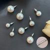 Estilo Coreano Febre Mesmo Estilo Brincos de Pérola Prata Esterlina 999 Brincos Femininos Shijia High-end Luxo Leve Retro Brincos Brincos