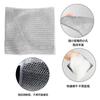 Trapo de alambre plateado de doble capa artefacto de bola de alambre de acero para cocina paño para lavar platos trapo de alambre de acero toalla para limpiar sartenes para lavar platos doble capa limpio