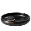 Vaso para Arranjo de Flores Inspirado em Zen, Arranjo de Flores para Tapete de Chá, Recipiente de Cerâmica para Flores, Ensino em Estilo Japonês, Prato de Flores Prático, Recipiente de Vaso, Rosa Dourado Estético
