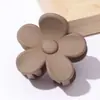 Pinza de Garra Floral Escarchada Popular de Tamaño Mediano Transfronteriza, Pinza de Tiburón Básica Versátil para la Parte Posterior de la Cabeza, Pinza para el Cabello para Media Cola de Caballo