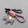 Año del Caballo Llavero Colgante Creativo de Cuero con Forma de Caballo Práctico Lujo Ligero Caballo del Zodiaco Regalo de Año Nuevo Mascota del Año del Caballo Regalo