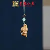 Pingente de Corrente para Celular Sapo de Madeira Arco-Íris Yiming Xianyuan Sandália Criativa de Sândalo Animal Desenho Animado Sapo Ornamento