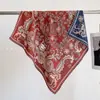 Moda Otoño e Invierno 2026 Nuevo Elegante Versátil Bufanda Cuadrada de Seda y Lana de 65 cm para Mujer Protección y Calidez para el Cuello Bufanda de Seda y Lana