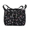 Bolso Bandolera Multibolsillos de Nuevo Estilo para Mujer, Bolso de Hombro Pequeño Floral Simple de Nailon, Bolso Tote Casual Ligero de Gran Capacidad