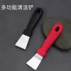 Raspador de Gordura para Fundo de Panela de Aço Inoxidável, Ferramenta de Limpeza de Manchas de Óleo, Raspador de Alcatrão de Resíduos Pretos, Ferramenta de Limpeza de Cozinha