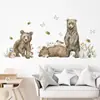 BR0190F Abeja de Dibujos Animados Mariposa Oso Lindo Pegatinas de Pared Autoadhesivas Sala de Estar Habitación Infantil Decoración del Hogar Pegatinas