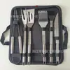 Suministro Directo Transfronterizo de Juegos de Herramientas para Parrilla BBQ, Set de Parrilla para Exteriores Fácil de Transportar con Bolsa Tote para Uso en Casa