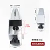 Clip de Pantalla Móvil Ajustable Engrosado de Aleación de Aluminio Clip para Mampara de Escritorio Acrílico Clip Inferior Extendido en Forma de L en Forma de T