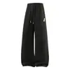 Calça de moletom ACU masculina com retalhos e perna reta, marca da moda outono 2026, calça esportiva versátil larga e casual para homens
