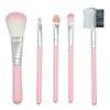 Ferramentas de Maquiagem: Conjunto de 5 Pincéis de Maquiagem, Pincéis de Beleza Rosa, Conjunto de 5 Peças, Estoque Pronto do Fabricante, Pincel para Lábios, Pincel Portátil para Sombra