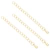 Cor de ouro 14k retenção de cor anel único fecho lagosta fivela corrente estendida com contas material DIY pulseira colar acessórios
