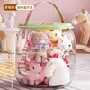 Banquito Almacenamiento para Niños, Juguetes de Peluche, Muñecas, Caja de Almacenamiento, Contenedor para Artículos Varios, Banquito de Almacenamiento Transparente