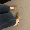 Zapatos Planos Retro Estilo Coreano para Mujer, Boca Baja, Nuevo Modelo Primavera 2026, Mocasines Elegantes Negros sin Cordones de Suela Suave
