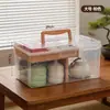 Caja de Almacenamiento para Juego de Té Portátil Bnbs Bai Nabaon con Tapa, Dividida en Compartimentos, a Prueba de Humedad, para Guardar Tazas de Té y Tetera Kung Fu