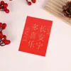 Paz, alegría, buena suerte, tarjetas de felicitación rojas de Año Nuevo condenadas, regalos hechos a mano, flores, tiendas de regalos, tarjetas pequeñas de bendición al por mayor