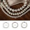 Pulsera Redonda de Perlas Brillantes de Imitación Estilo Shijia, Pulsera de Accesorio Francés Nicho de Lujo Ligero de Alta Gama para Mujer
