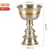 Suporte de Lâmpada Nepal Artesanal Padrão Auspicioso Cobre Buda Lâmpada Frontal Castiçal Vela de Manteiga Móveis Domésticos Enfeites de Mesa