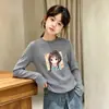Camiseta Básica de Manga Larga para Niña, Cuello Redondo, Corte Ajustado, Estilo Casual Elegante, Ropa Interior, Nuevo Estilo Otoño/Invierno
