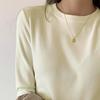 Outono e Inverno Novo Estilo Gola Alta Térmica Camiseta Base Térmica Gola Alta Roupa Íntima Térmica Feminina Manga Longa Aquecimento Roupas de Outono