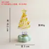 [Giratório e Luminoso] Árvore de Natal Giratória e Luminosa Enfeites Populares Carro Escritório Mesa Decorações Criativas Artesanato