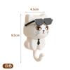 Estilo Ins Gancho de Gato de Dibujos Animados Llave Abrigo Capucha Gancho Adhesivo Fuerte Sin Perforaciones Colgante Gancho para Mochila Escolar Montado en la Pared