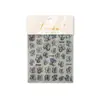 Adesivos para Nail Art Jelly Dourados Estilo Francês Escuro Adesivos de Unha Adesivos Decorativos para Nail Art de Borboleta Material Unhas Postiças