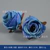 Flor Azul Flor Artificial Flor de Seda Pasador Flor Tocado Material Corona Pulsera Accesorio de Flor Hecho a Mano DIY Decoración de Cabeza con Flores