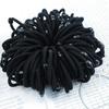 Alta Elasticidad Sin Daño Gruesa Sin Costuras Adulto Mujer Simple Para Todo Uso Cuerda para el Cabello Anillo para el Cabello Banda de Goma Negra Duradera Accesorios para el Cabello