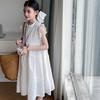 Vestido de niña Verano 2025 Nuevo Vestido de Princesa Dulce Estilo Occidental para Niños Grandes