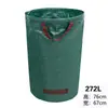 Saco coletor de folhas para jardinagem, uso em jardim externo e parque, alta capacidade, para coletar ervas daninhas, galhos e folhas caídas, saco de armazenamento dobrável