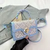 Bolsa Transversal Estilo Coreano Fresca 2025 Primavera e Verão Moda Tendência Bolsa de Ombro Feminina Luxo Leve Pequena Bolsa Fragrância