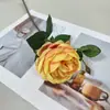 Flor artificial de rosa pequeña Elsa de un solo tallo premium transfronteriza ramo para el hogar decoración arreglo floral decoración de boda flor al por mayor