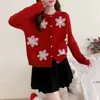Suéter de Encaje con Flores en Gradiente Tridimensional de Estilo Coreano para Primavera y Otoño, Nuevo Estilo Suave, Resistente, para Mujer, Cárdigan Corto de Punto Dulce