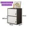 Gabinete Sencillo de Altura Ajustable con Puertas y Cerraduras, Gabinete de Almacenamiento, Archivador, Gabinete de Madera de Combinación Libre, Gabinete para Balcón