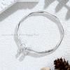Anillo de Mobius plata pura 9999 plata de ley moda retorcido Loto semilla de loto pulsera de plata sólida nicho regalo
