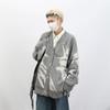 Suéter Cardigan Retrô Americano Masculino Outono Inverno Novo Solto Oversize High Street Hip Hop Casaco Gola V