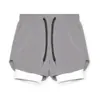 Pantalones Cortos Deportivos Casuales para Hombres Musculosos Doble Capa Dos en Uno para Correr Maratón Baloncesto Fitness Casual Transfronterizos Europeos y Americanos