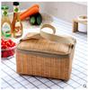 Bolsa de almuerzo transfronteriza en stock tipo ratán bolsa de aislamiento engrosada bolsa impermeable bolsa de almuerzo bolsa para lonchera con bolsa para arroz