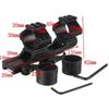 Braçadeira de tubo de mira conjoined de liberação rápida 25,4/30mm suporte de liberação rápida extensão traseira conjoined do espelho de mira