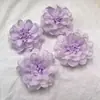 Punto 8cm Flor de Crisantemo de Seda de Mil Capas Pasador de Danza Hecho a Mano Accesorios para el Cabello Material de Guirnalda Boda Decoración del Hogar Flor