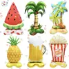 Tema de Verano Globo de Película de Aluminio Base Piña Cerveza Helado Globo Decoración de Fiesta de Cumpleaños Escena Diseño
