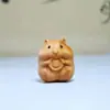 Souvenir de Navidad Talla en Madera de Ciprés Llavero Colgante Navideño Productos de Madera del Zodiaco de Dibujos Animados Dragón, Serpiente y Año del Caballo